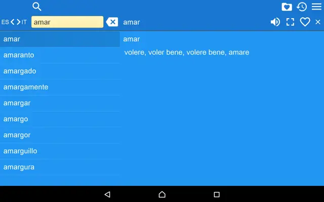 ES-IT Dictionary android App screenshot 0