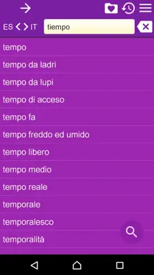 ES-IT Dictionary android App screenshot 4